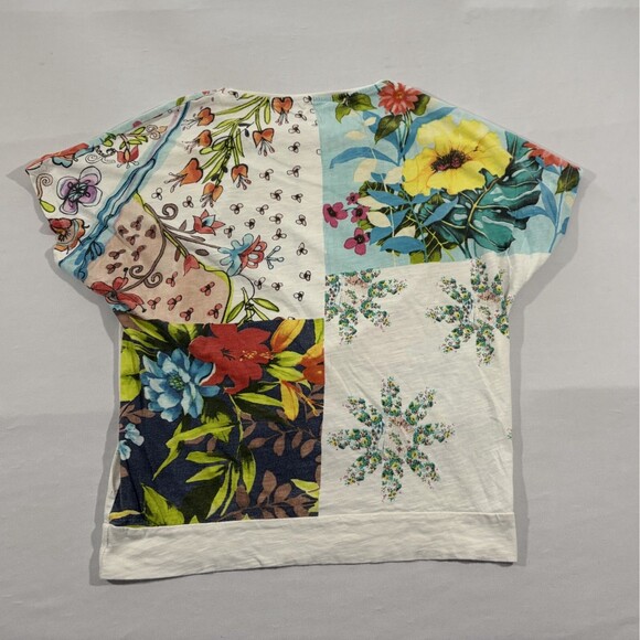 Desigual 'COPENHAGUE' Graphic Print Floral Cotton Tee T-shirt Girls Sz 13/14 - Picture 6 of 12